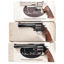 Three Boxed Dan Wesson Double Action Revolvers -A) Dan Wesson Model 14 Double Action Revolver