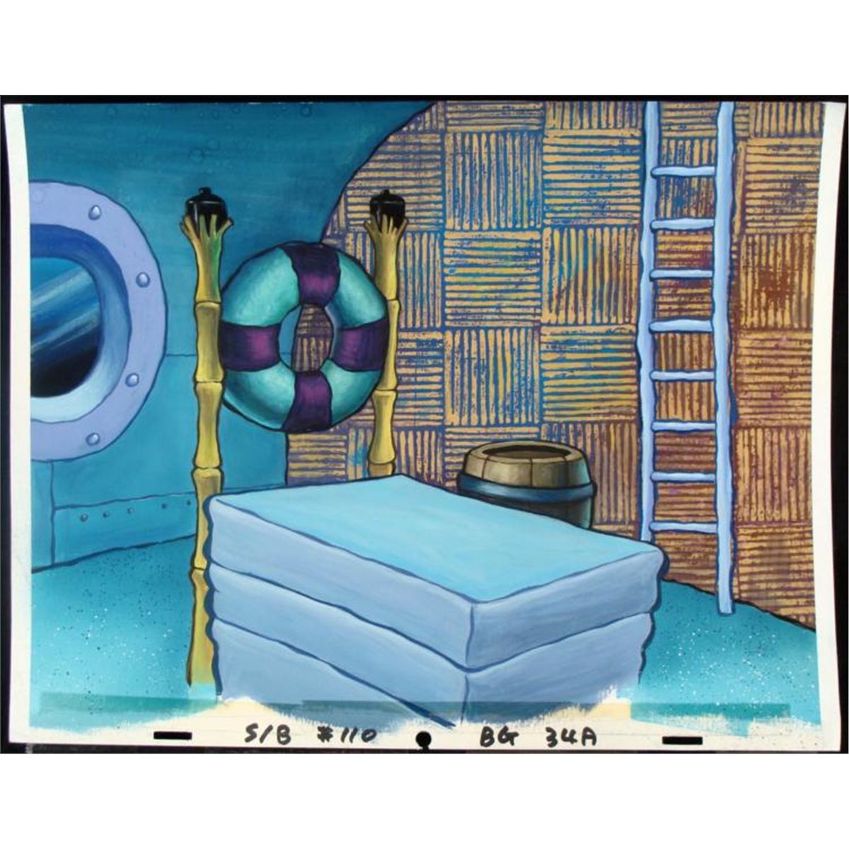 Coozy Bedroom Production Animation Background Spongebob