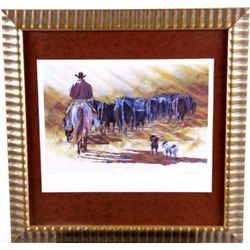 Print by Mike Mason  Days End  HC 1/1