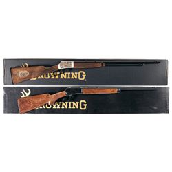 Two Boxed Browning Lever Action Rifles