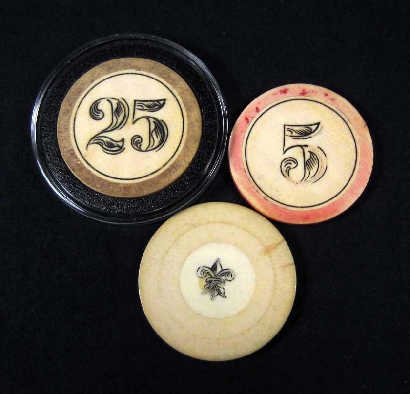 Vintage ivory poker chips