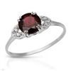 REDUCED!  GENUINE STERLING SILVER & GARNET RING