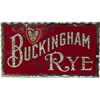 Buckingham Rye Reverse On Glass, Scalloped Edges Sign