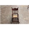 OAK FOLD DOWN HIGH CHAIR