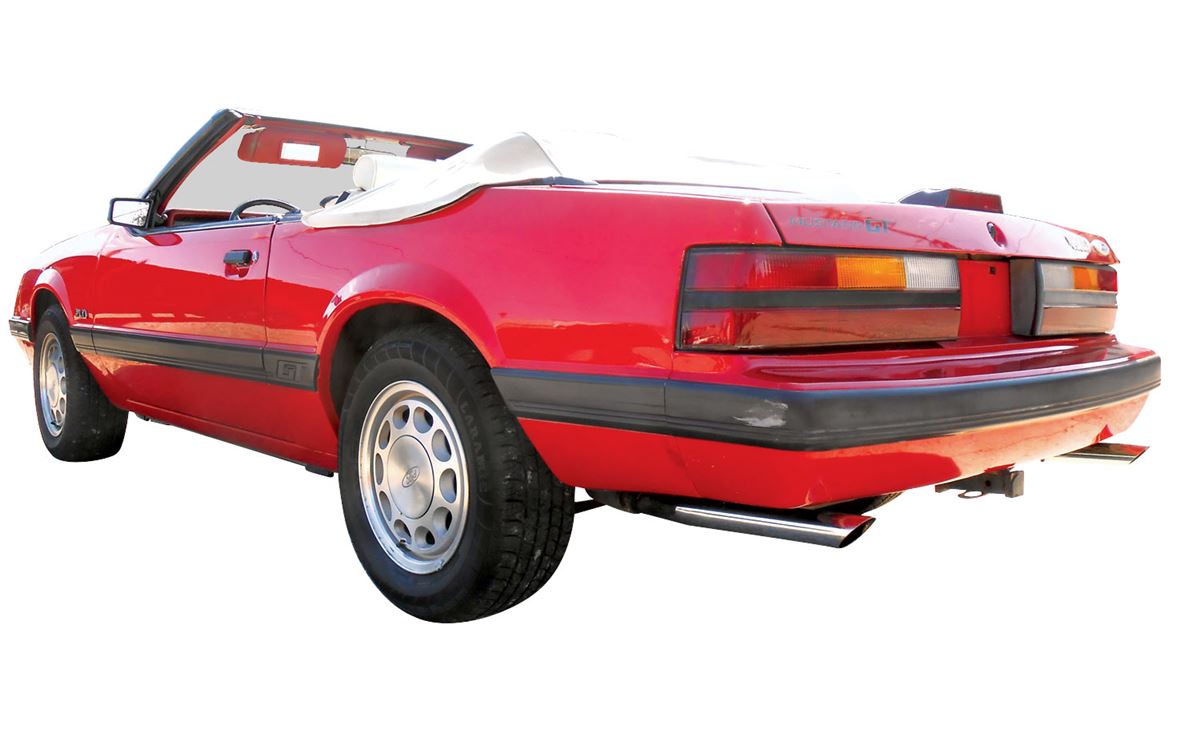 Automobile 1985 Ford Mustang 5 0 Gt Convertible Red With