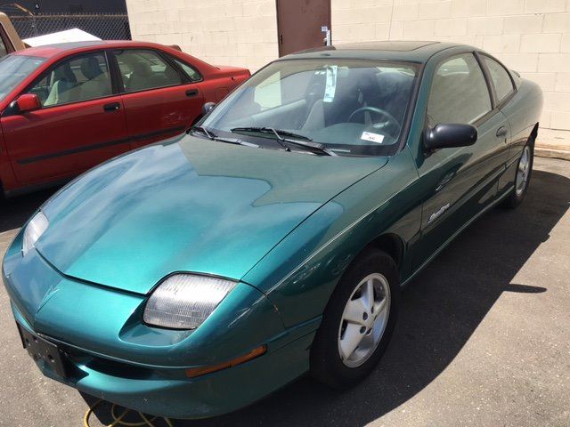 1999 Pontiac Sunfire 2 Door Sedan Green Vin