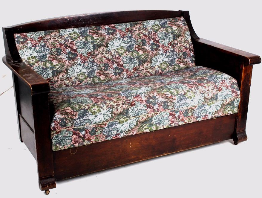 Mission Empire Antique Fold Out Sleeper Sofa Couch Image 1 Mission Empire Antique Fold Out Sleeper Sofa Couch