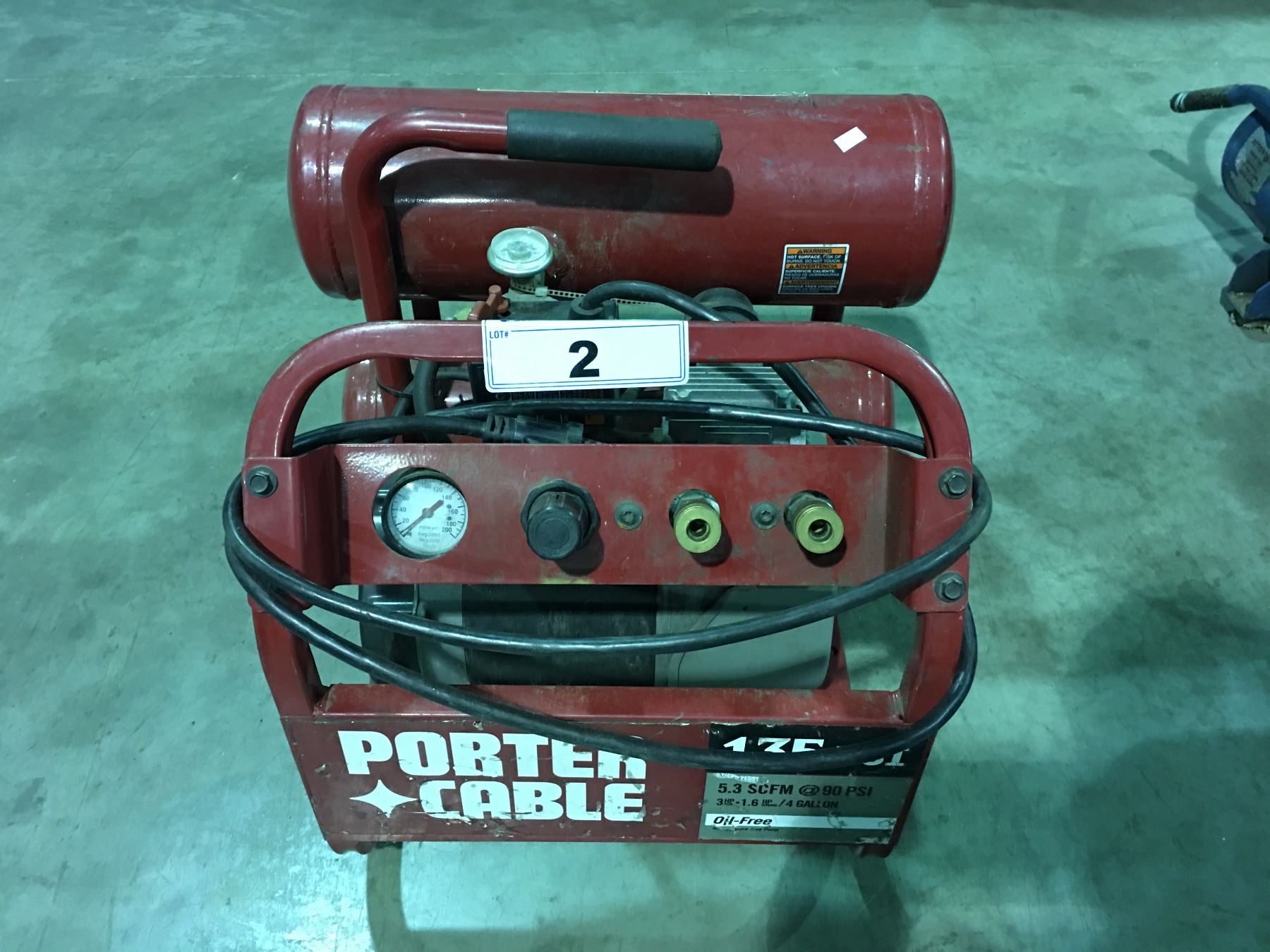 PORTER CABLE 135PSI TWIN TANK AIR COMPRESSOR