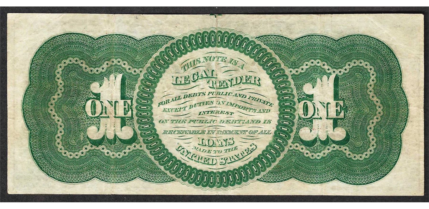 1862 1 Legal Tender Note