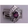 14K RUBY AND DIAMOND LADY'S RING 