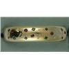 18K RUBY EMERALD SAPPHIRE & DIAMOND BAND