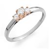 ACA CERTIFIED 0.33ctw DIAMOND RING 14KT TWO-TONE GOLD