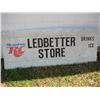 101  Old Metal Sign from Ledbetter Store