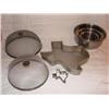 7 Kitchen Items:Tx. Pan, Metal Cake Domes