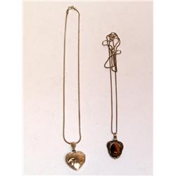 925 Necklaces Tiger Eye, & Locket (Times the Money