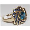 4.00Ctw Cashmere Sapphire Cluster Ladies Ring