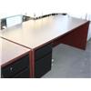 Wood Desk Rounded Back