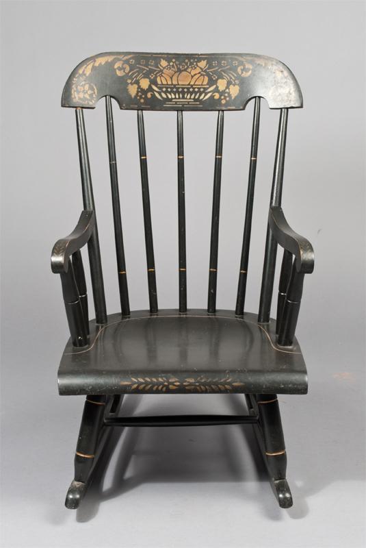 A Fine Nichols & Stone Child's Hitchcock Rocker