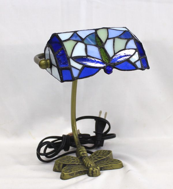 Elements Dragonfly Stained Gl Br Lamp Elements Dragonfly Stained Gl Br Lamp Loading Zoom