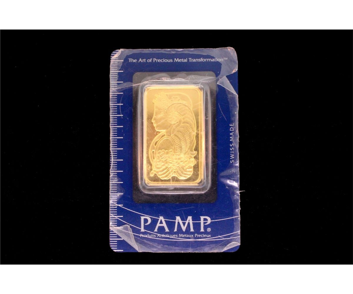 Bullion 1 Pamp Suisse Troy Ounce 999 9 Fine Gold Bar Image 1 Bullion Pamp Suisse Troy Ounce 999 9 Fine Gold