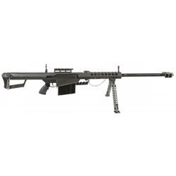 Very Desirable Barrett Model 82A1 50 Caliber Semi-Automatic Rifle in Case with Extra Magazines