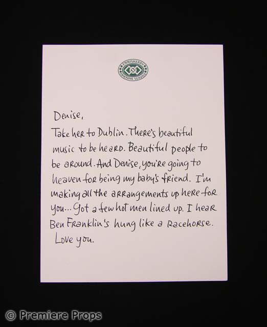 P S I Love You Gerry Gerard Butler Letter Movie Props P S I Love You Gerry Gerard Butler Letter Movie Props