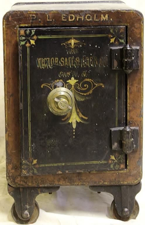 Great Little Antique Safe Made By Victor Co Image 1 Great Little Antique Safe Made By Victor Co