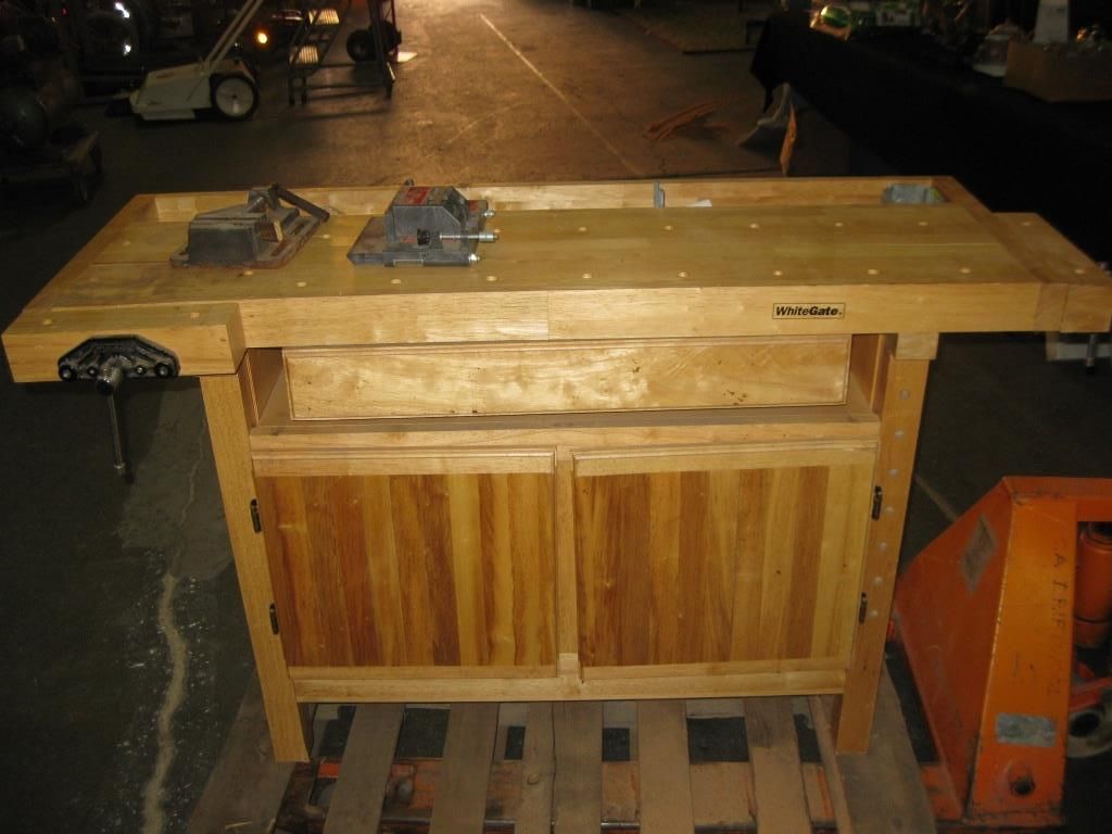 Whitegate 2 Station Wood Work Bench. Whitegate 2 Station Wood Work Bench.