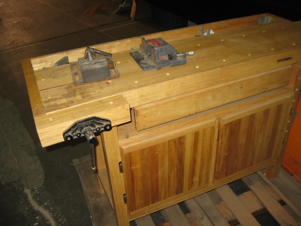 Whitegate 2 Station Wood Work Bench. Whitegate 2 Station Wood Work Bench.