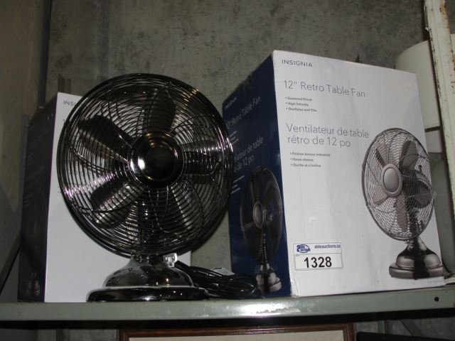 Group Of 3 Insignia 12 Retro Table Fans Image 1 Group Of 3 Insignia 12 Retro Table Fans