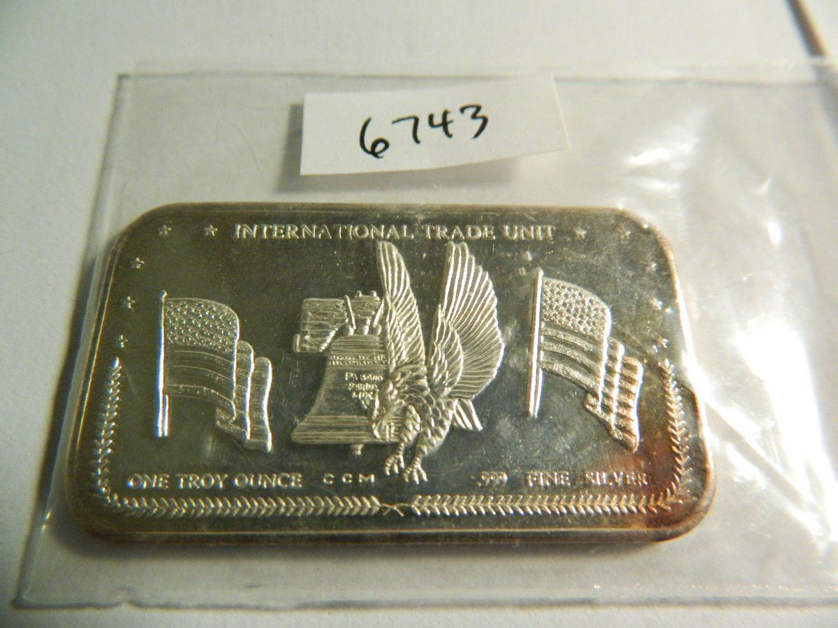 One Troy Ounce 31 1 Grams 999 Fine Silver Trade Unit Image 1 One Troy Ounce 31 Grams 999 Fine Silver