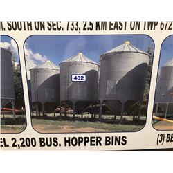 WESTEEL 2,200 BUS. HOPPER BIN