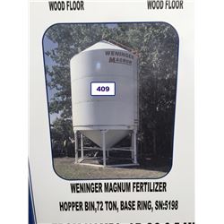 WENINGER MAGNUM FERTILIZER HOPPER BIN
