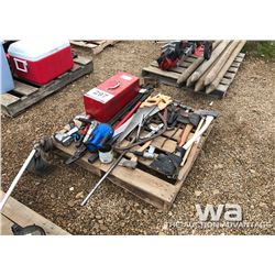 TOOL BOX, AXES, JACKALL, HAMMERS, SAWS AIR TOOLS