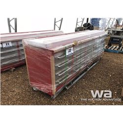 10 FT. 20 DRAWER HEAVY DUTY METAL WORK BENCH