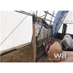 20 FT. HD BI-PARTING WROUGHT IRON DRIVEWAY GATE