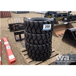 (4) 12-16.5 N.H.S. SKID STEER TIRES