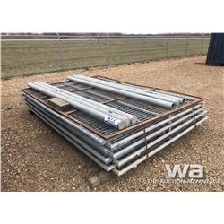 (4) SETS CHAIN LINK FENCING GATES