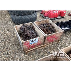 (2) SETS 20.5-25 LOADER TIRE CHAINS