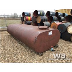 1000 GAL STEEL WATER TANK