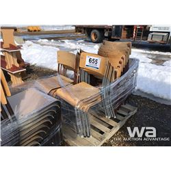 PALLET OF STACKING CHAIRS