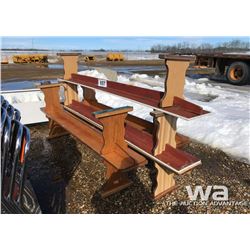 (7) WOOD BENCHES