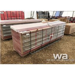 10 FT. 20 DRAWER HEAVY DUTY METAL WORK BENCH