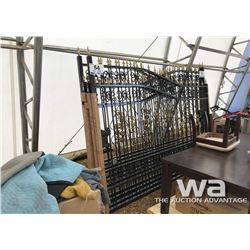 SET OF BI-PARTING WROUGHT IRON DRIVEWAY GATES