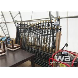 SET OF BI-PARTING WROUGHT IRON DRIVEWAY GATES