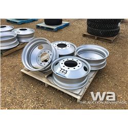 (4) 11R24.5 TIRE RIMS