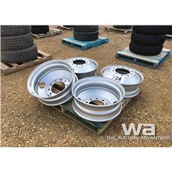 (4) 11R24.5 TIRE RIMS
