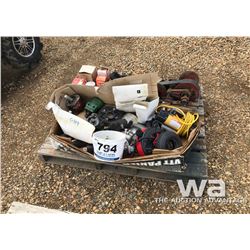 PALLET OF MISC. FARM PARTS, FILTERS