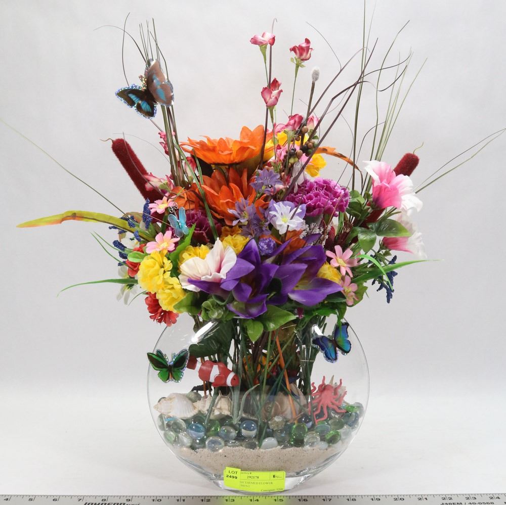 Large Fish Themed Flower Arrangement