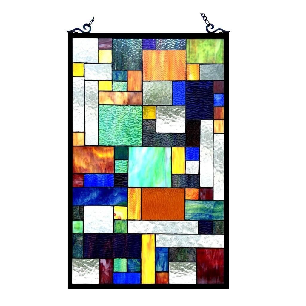 Art Deco Tiffany Style Gl Hanging Window Panel